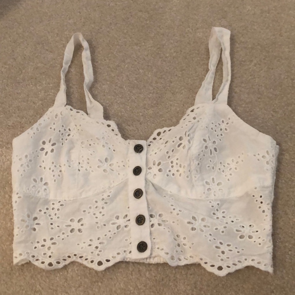 White bandeau/tank top